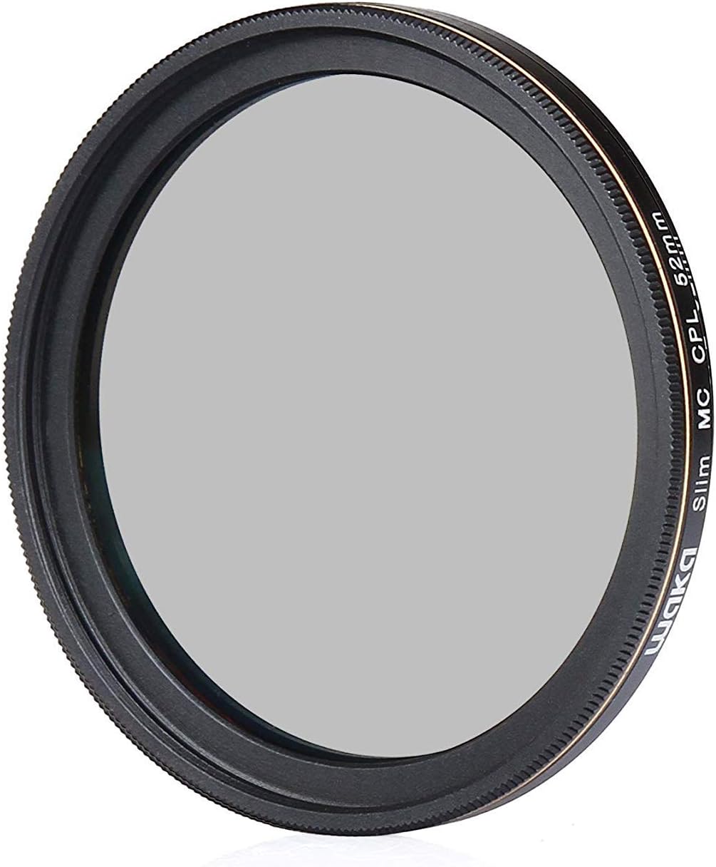 CPL 52mm Circular Polarizing Filter - Ultra Slim 16 Layers Multi-Coated Screw in Polarized Filter for Canon, Nikon, Sony All DSLR