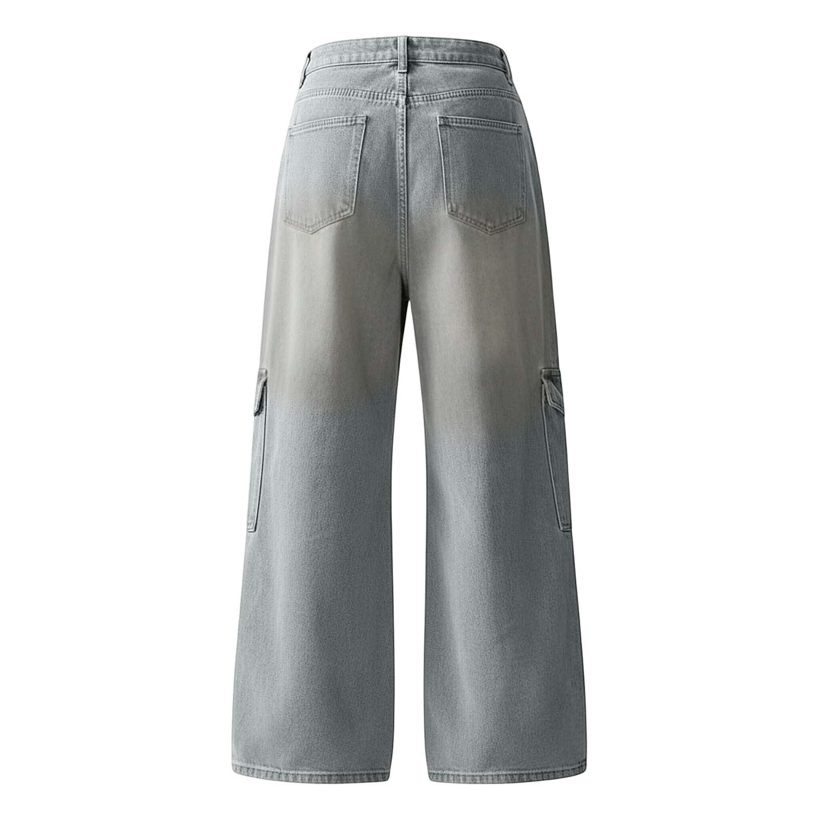 Jeans Hombre-Pantalones Vaqueros Casuales de Estilo para otoño/Invierno