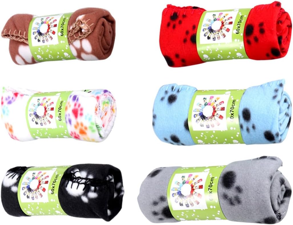6pcs Double Sided Plush PET Blanket for Cat and Puppy 60x70cm