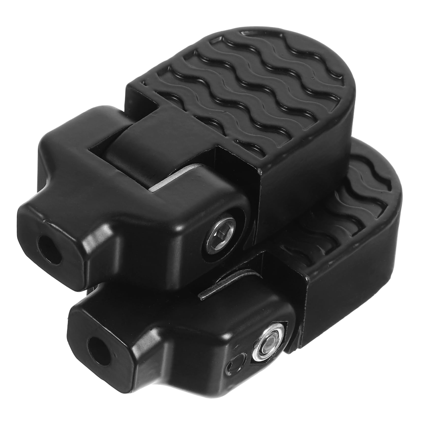 KOMBIUDA 1 Pair Bike Rear Seat Pedal Foldable Aluminum Alloy Foot Rest for Bicycles Durable Footrest Accessory for Mountain and Easy Assembly Comfortable Design Random Color