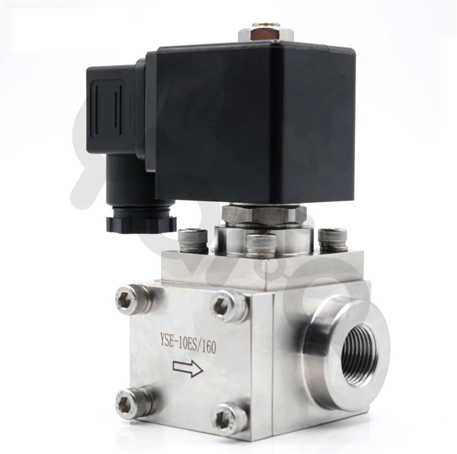 304 Stainless Steel High Pressure Car Wash Solenoid Valve 0~300 Bar NC Normally Closed Solenoid Valve 3/8"-1" NPT BSP 2 Way(1/2",NPT_AC110V_NORMALLY CLOSED)