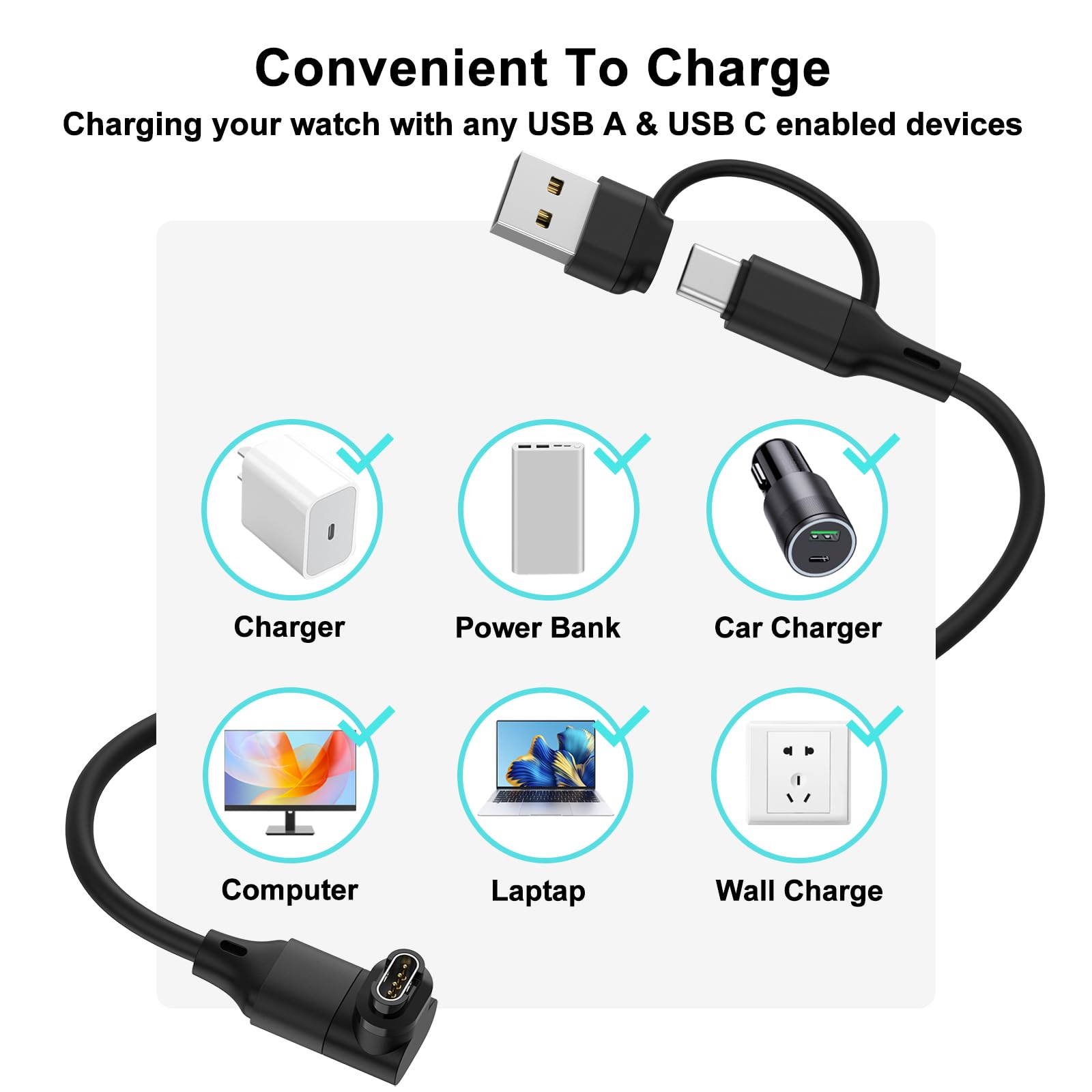 Amazon.co.jp: 2in1ガーミン用充電ケーブル USB A/Type-C チャージング