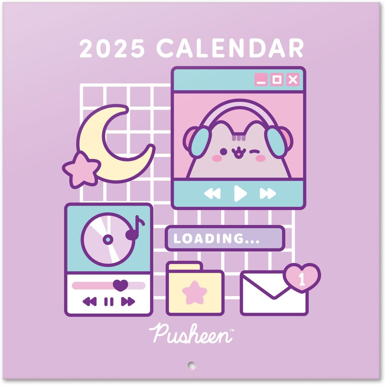 Grupo Erik Pusheen Wall Calendar 2025 | 12" x 12" Square Calendar 2025, Wall Planner 2025, Family Planner Calendar 2025 | Pusheen Calendar 2025, Cat Calendar 2025