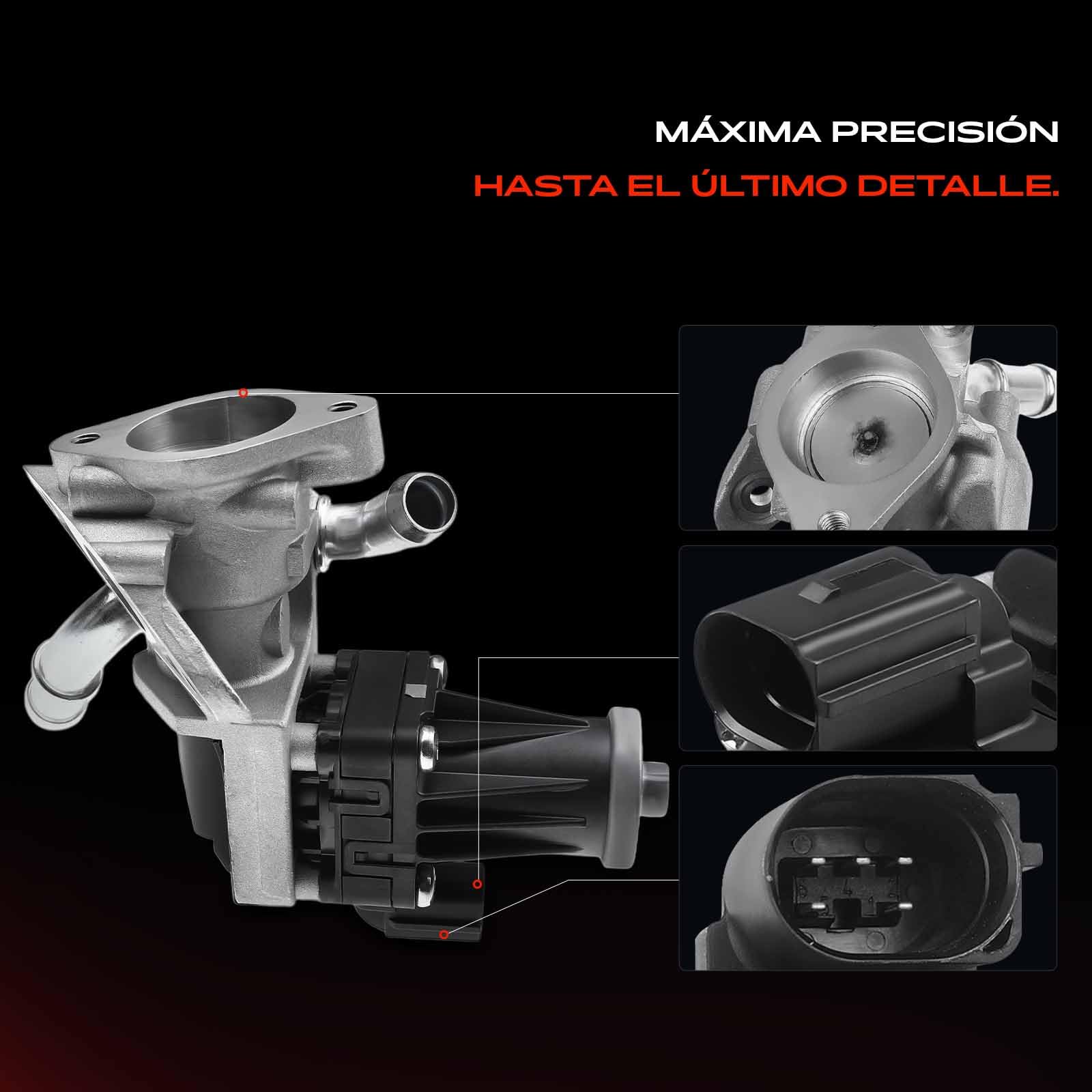 Frankberg Válvula EGR de 5 Polos BK2Q9D475CC | Compatible con: Autobús de tránsito V363 FAD FBD, Caja de tránsito FA, Caja Transit Custom V362