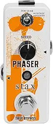 Stax Pedal de guitarra Phaser de efeito de fase analógica para guitarra elétrica, modos vintage e modernos com mini bypass verdadeiro