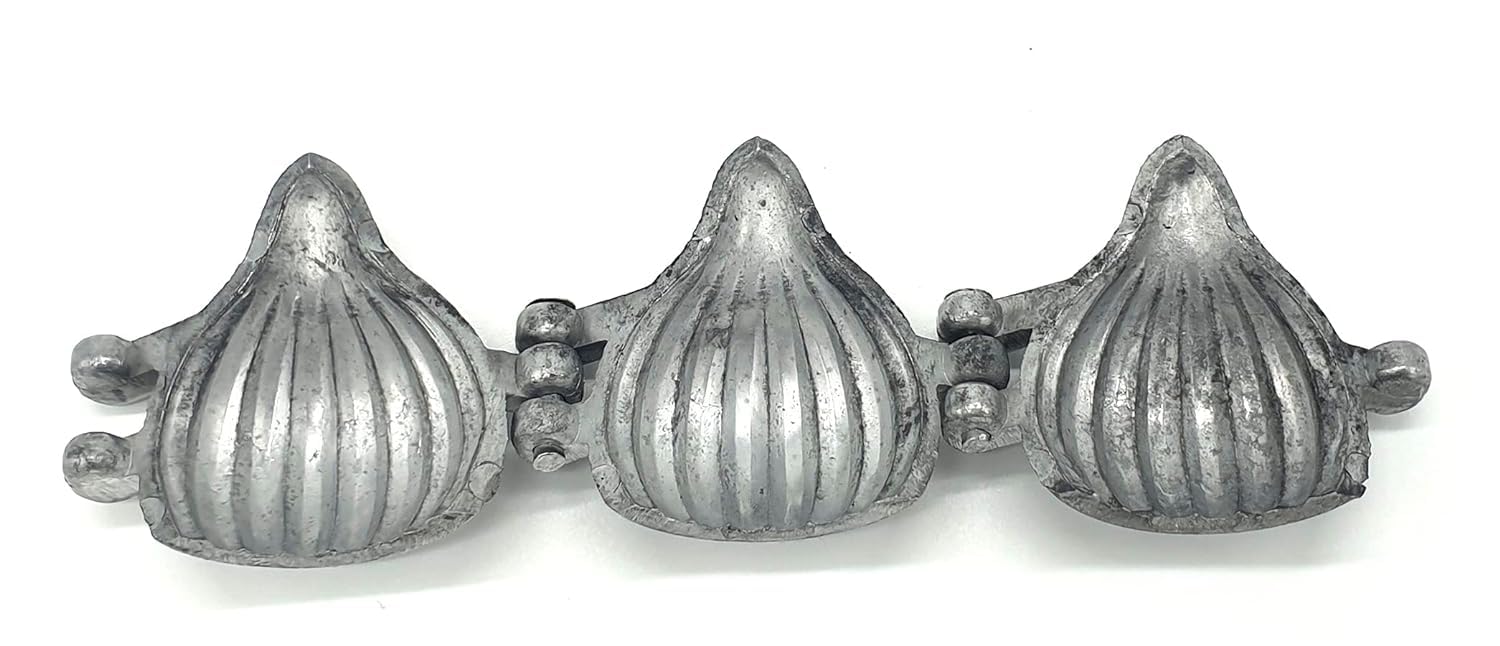finality Aluminum Modak and Momos Moulds (Pack of 3) Size: Medium 4