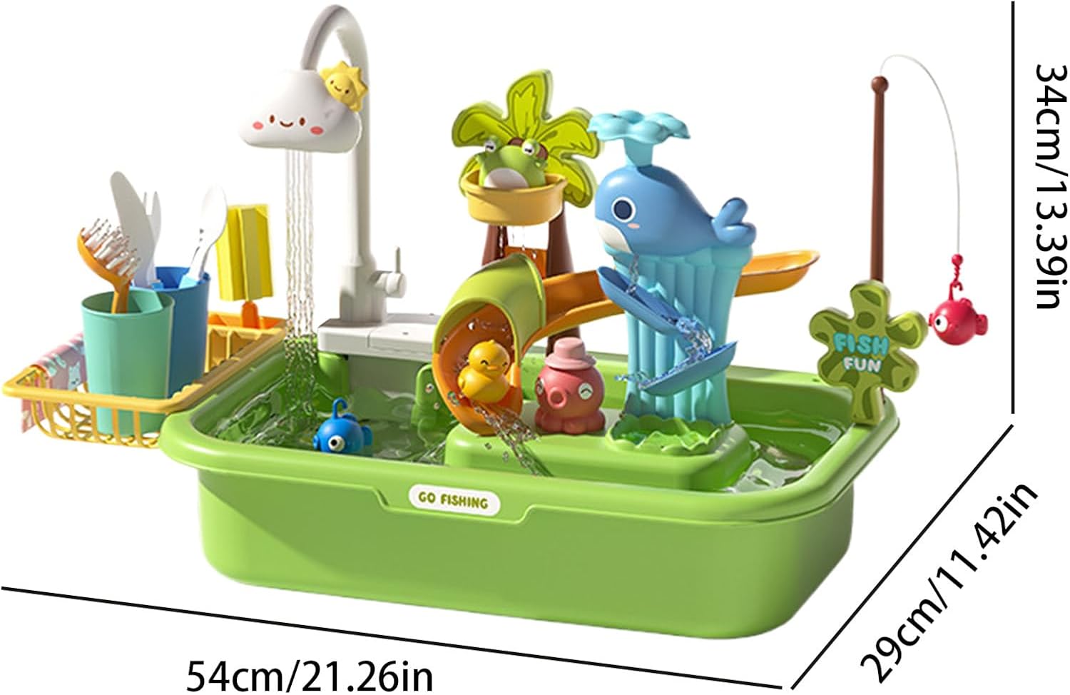 Kids Table Saber - Game Of Games And Water Table | Outdoor Tables Toys With Pump | Multifunctional Interactive Educational Sensory Toy for Hand- Game Coordination