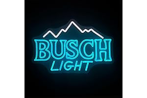 Busch Light Neon Sign: Illuminate Your Man Cave with the Iconic Brew!