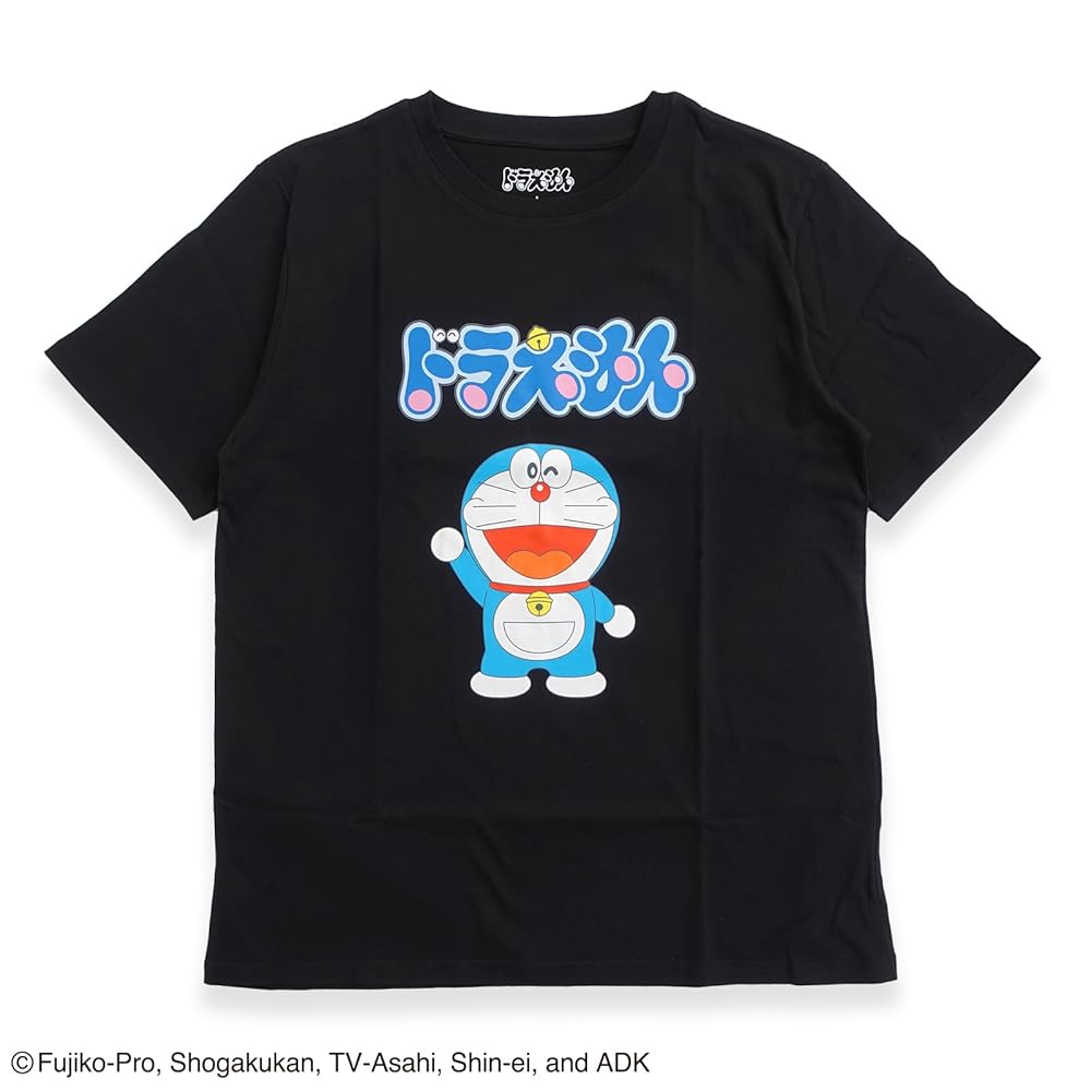 Amazon | [ファインプラス] Tシャツ 半袖 ドラえもん ロゴ