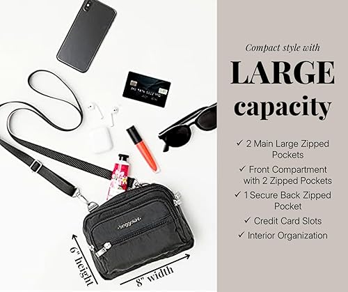 Miniatura 3 de baggallini - Bolso tipo bandolera con triple cremallera