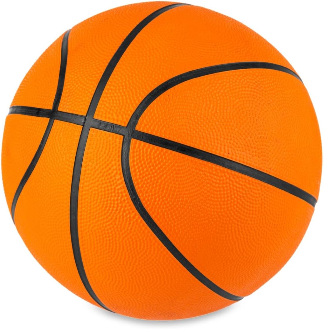 Toyrific Team Basketball Orange Basketball Size 7, Rubber Basketball for Kids and Youth