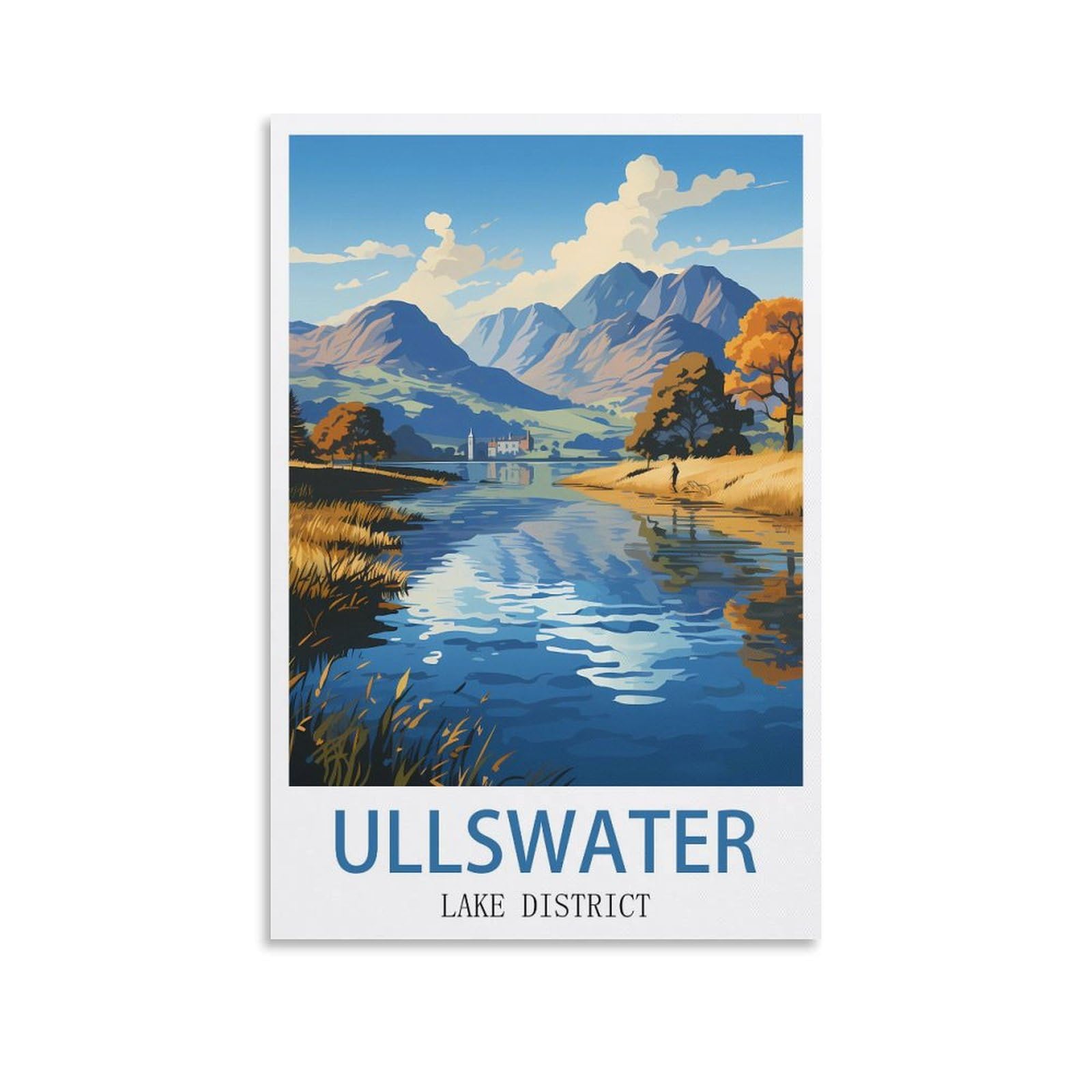 Challenging Puzzles,Ullswater Lake Districts,Impossible Difficult Hard Fun 1000 Piece Jigsaw Puzzles for Adults 70x50cm