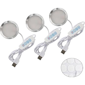 Set of 3 3D Printer LED Lamp Kit LED Lamp Lighting Set for 3D Printer Models Three Colours for Bambu Lab Makerworld 3D Printing DIY Hardware Model 3D Printing Lamp