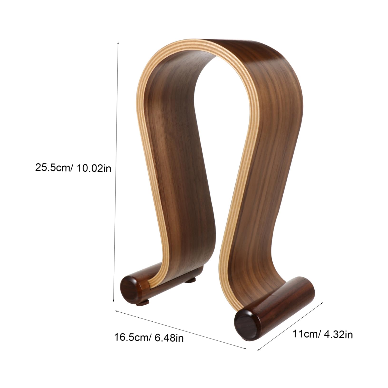 Veemoon Soporte De Auriculares De Madera Estante De Exhibición Para Auriculares Diseño u Organizador De Escritorio Estéreo y Gaming