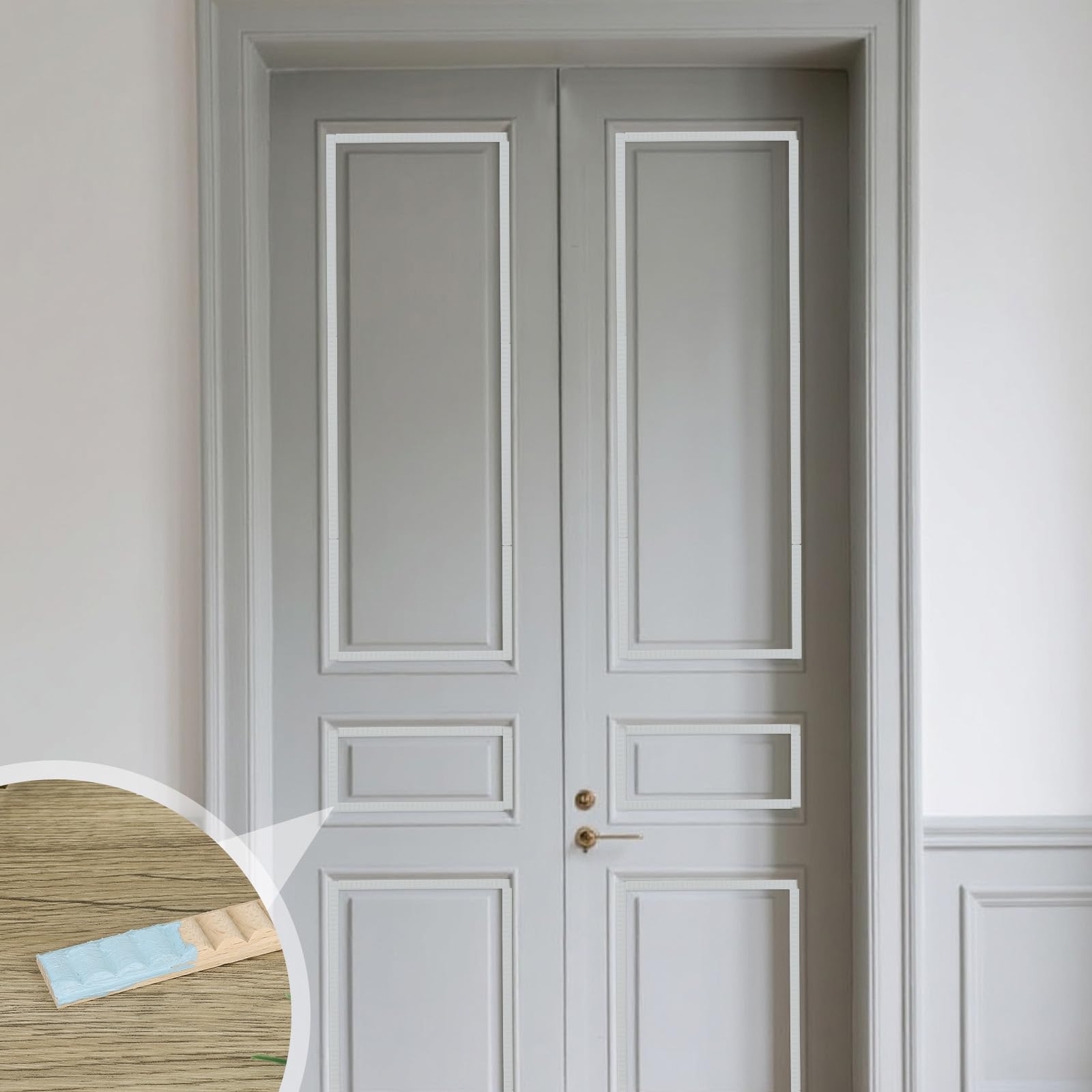 12pcs Unfinished Wood Trim - Image 4