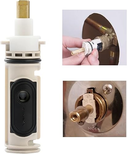 Miniatura 5 de Cartucho de ducha 1222 adecuado para grifo Moen Posi-Temp para grifo de ducha Moen 1222 1222B Cartucho de ducha de repuesto (1222)