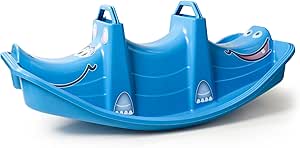 Little Explorers Blue Trio Seesaw Rocker | 3 Child Teeter Totter with ...