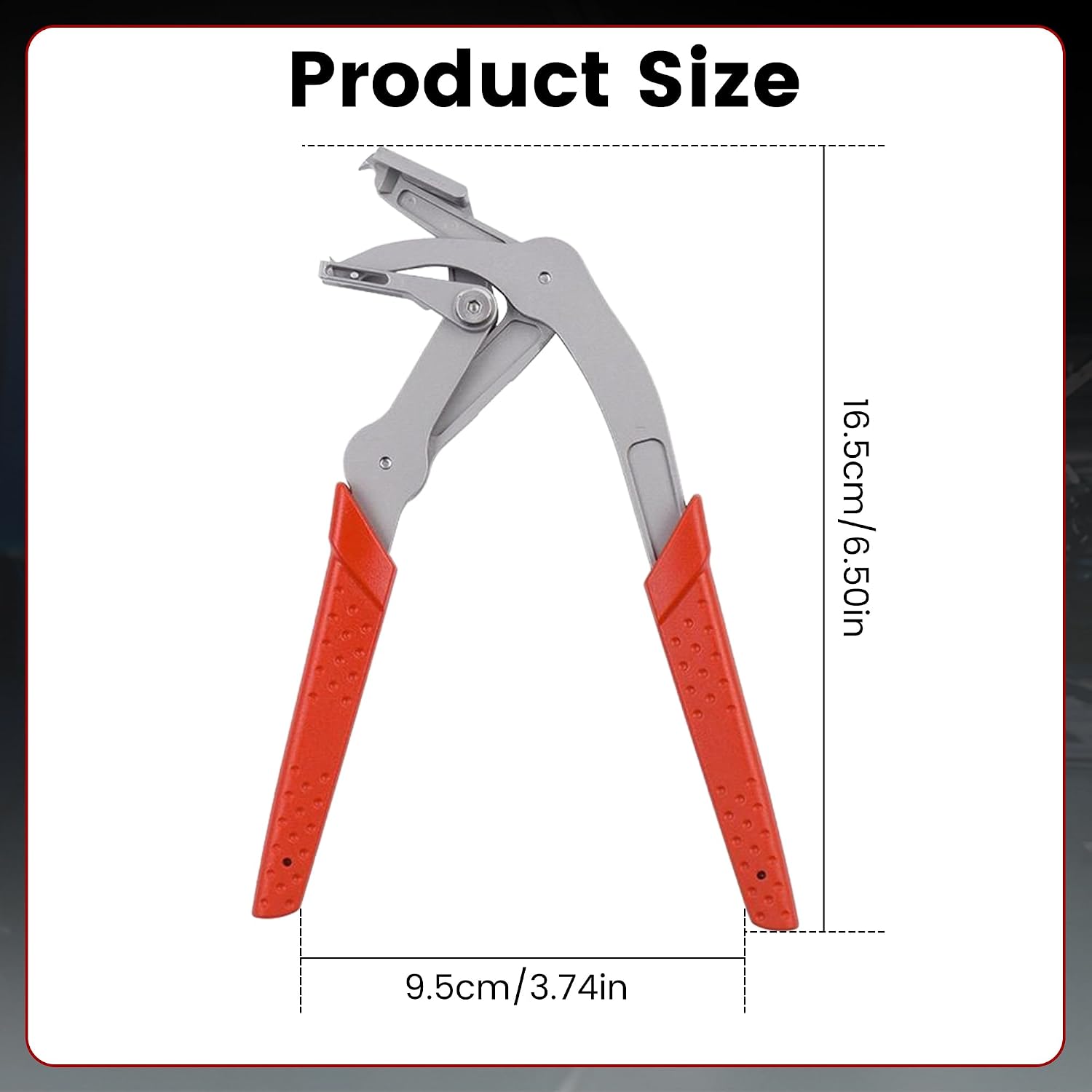 Car Clip Pliers, Professional Auto Trim Removal Tool Ergonomic Panel Clip Pliers for Automotive Plastic Fasteners, Push Pin & Door Clip Removal, Rust-Resistant Alloy Steel for Damage-Free Disassembly