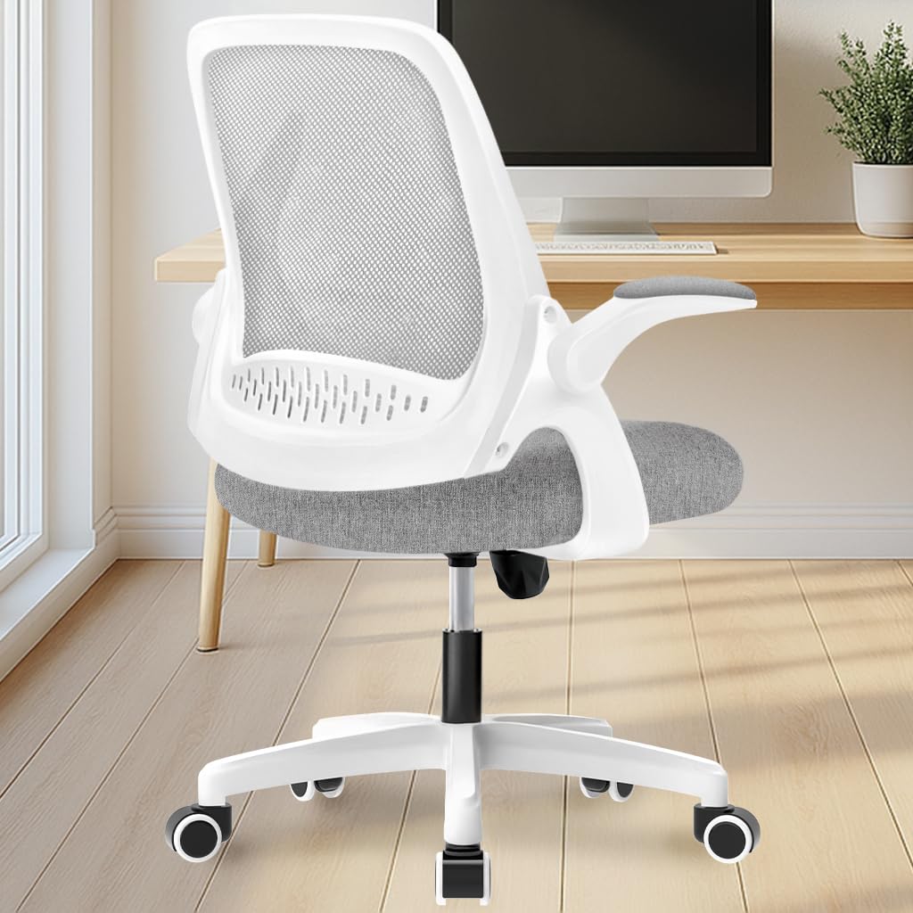 NEO CHAIR Office Desk Computer Gaming Ergonomic Chair with Lumbar Back Support Adjustable Height Swivel Wheels Flip-up Arms