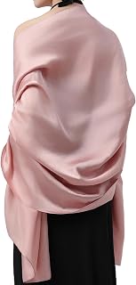 Women's Scarf Soft Silk Satin Shawls and Wraps for Evening Dresses Wedding Long Large Scarves Beach Sun Protection