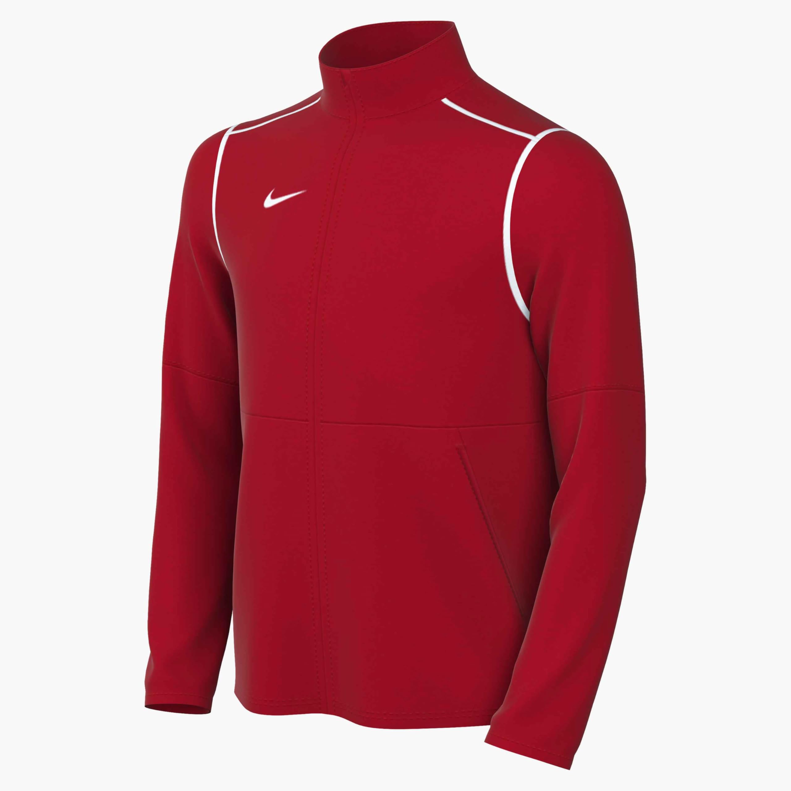 Nike FJ3026-657 Y NK DF PARK20 TRK JKT K R Jacket Unisex UNIVERSITY RED/WHITE/WHITE Size L
