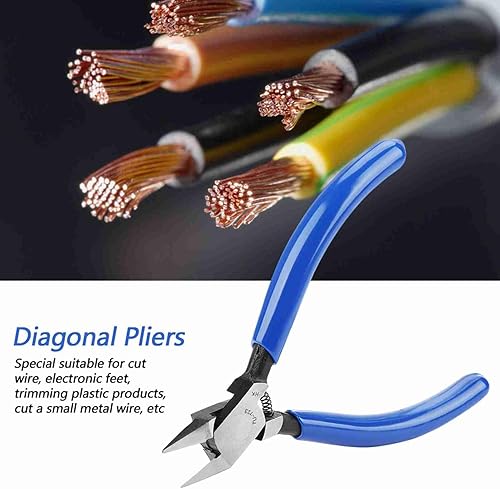Miniatura 2 de Mini alicates diagonales eléctricos de 39in de alta dureza cortador de descarga cortadores herramientas de corte para el hogar joyería de bricolaje
