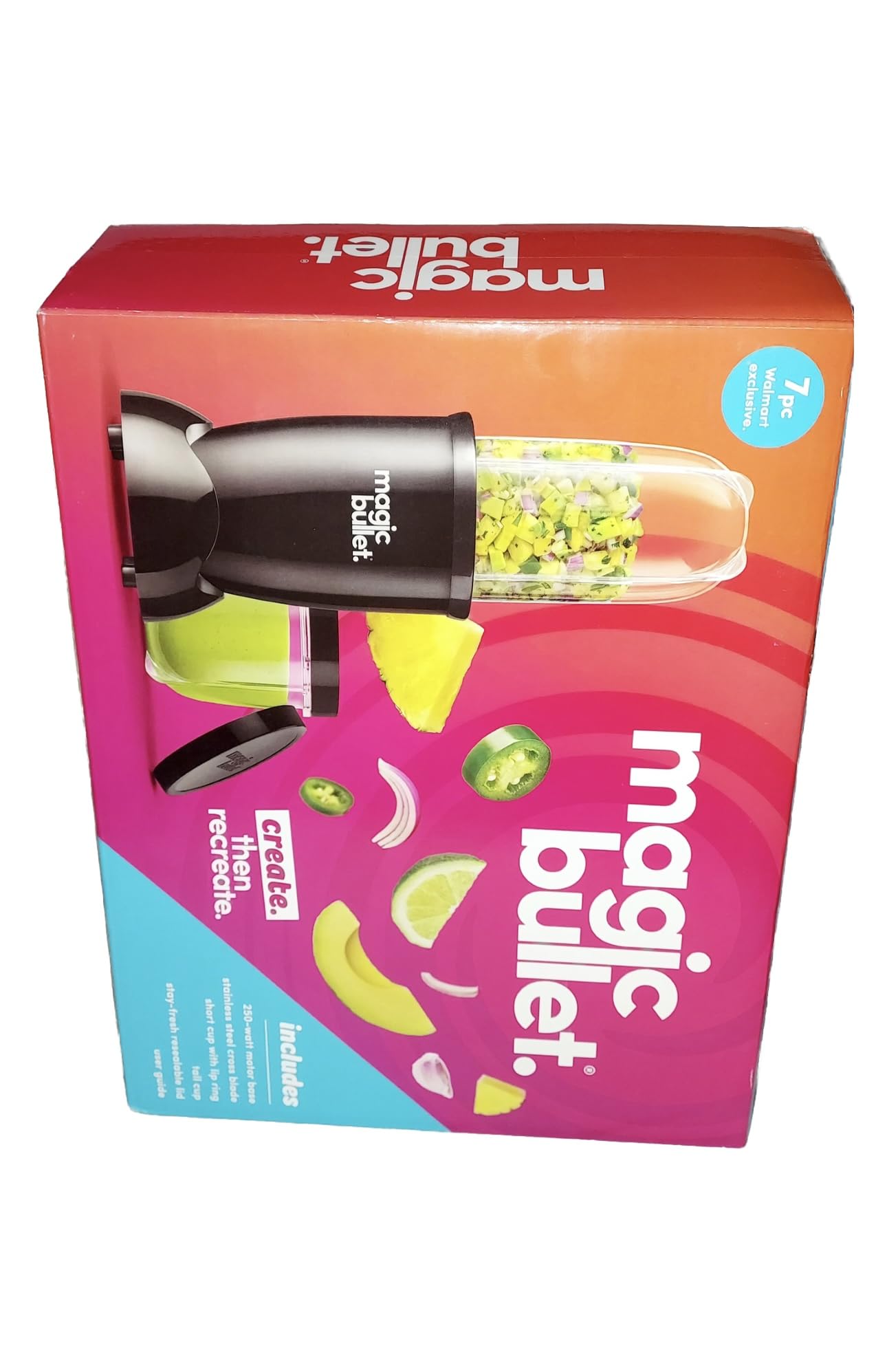 Amazon.com: Magic Bullet 7-Piece 250 Watts Personal Blender 18 oz