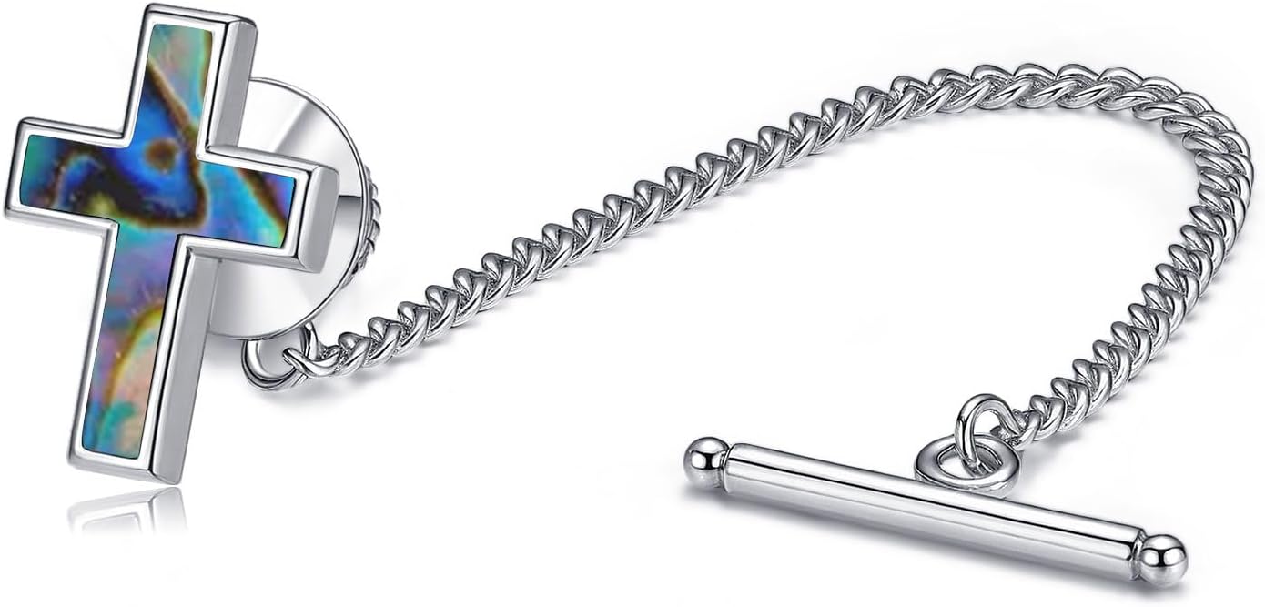 Knot/Mountain/Cross Tie Tack Tie Accessory Gift for Men