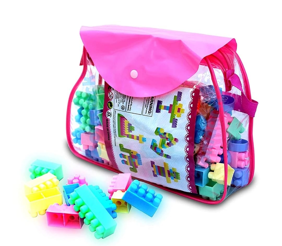 MRWINDJ DIY Plastic Building Blocks for Kids Puzzle Games for Kids, Toys for Children Educational & Learning Toy for Kids, Girls & Boys - (75+ Blocks with Wheels) Multicolor (75+ Pieces) (B0D29GNX9D) Amazon Price History, Amazon Price Tracker