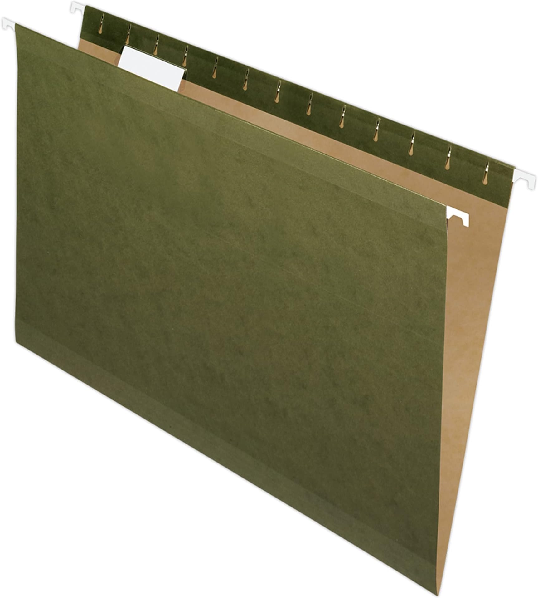 PendaflexReinforced Hanging Folders, Legal Size, Standard Green, 1/5 Cut, 25/BX (4153 1/5)