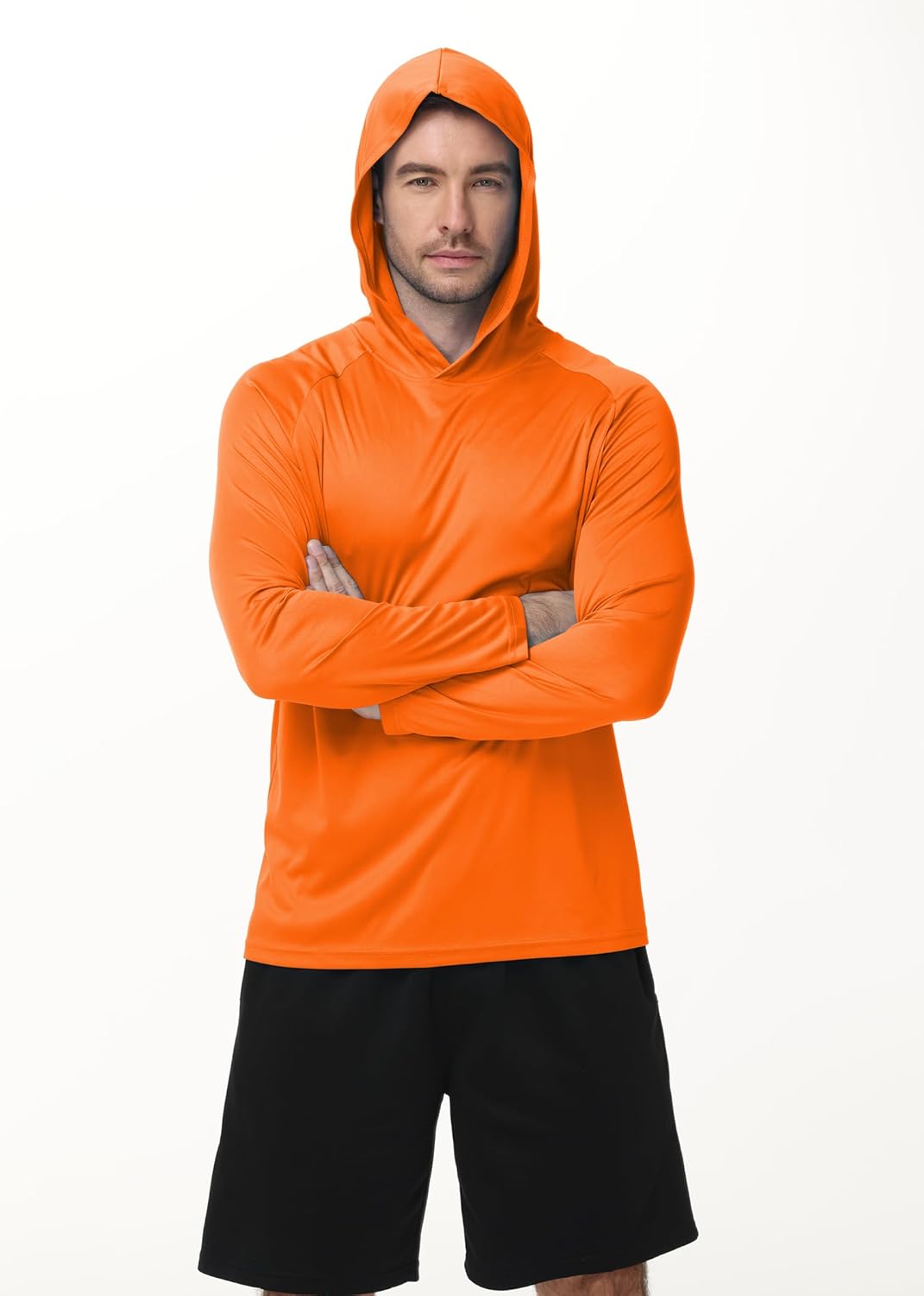 GEEK LIGHTING 3 Packs UPF 50+ Hooded Shirts Sun Protection Hoodie for Hiking Running Fishing Swim Rash Guard - Image 2