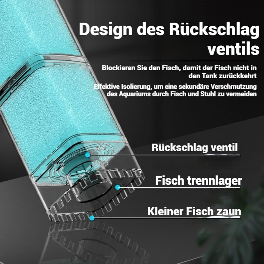 Automatisches Aquarium Filtersystem, Aquarium Filter, Quiet Aquarienfilter FüR Optimale Wasserreinigung Und Sauerstoffversorgung In Aquarien (35W/2450h)