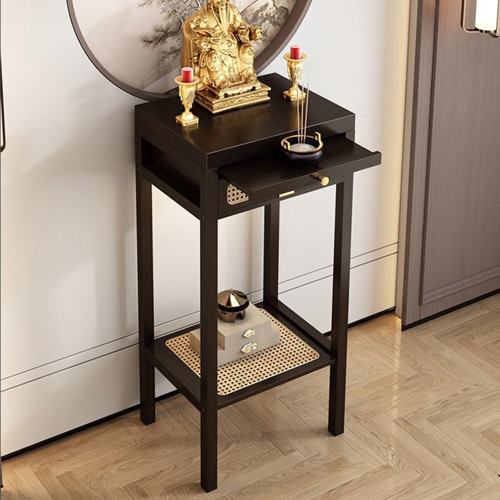 Tavola d'altare cinese Consolle stretta con cassetti tradizionale | Tavolino d'accento for l'arredamento(Piccolo)