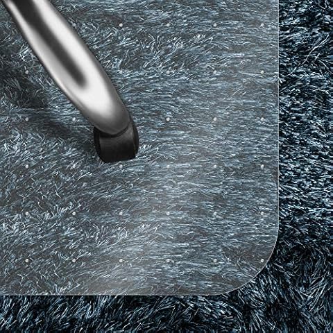 casa pura floor protection mat transparent for hard floors, desk chair underlay for office and living floors, For long pile carpets - Mat with studs, transparent, 90 x 120 cm Cover