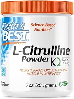 Doctor's Best L-Citrulline (L-Citrulline), High dose, 200g Vegan Powder, Amino Acid, Laboratory Tested, Gluten-Free, Soy-Free, Vegetarian, Non-GMO