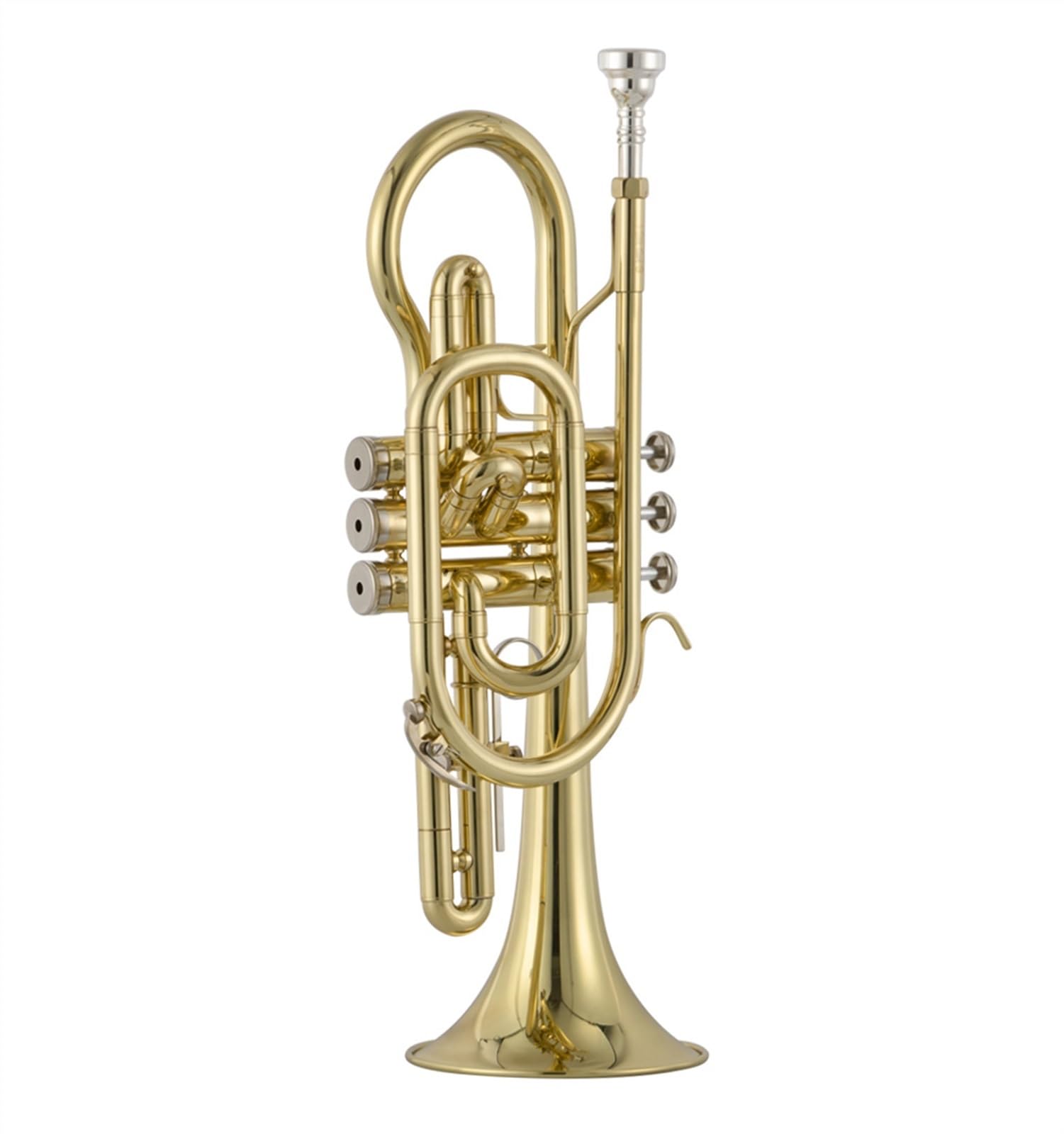Trompetas Instrumento De Trompeta Y Corneta para Principiantes, Instrumento De Corneta con Cuerpo De Latón Dorado, Lacado Plano En Si