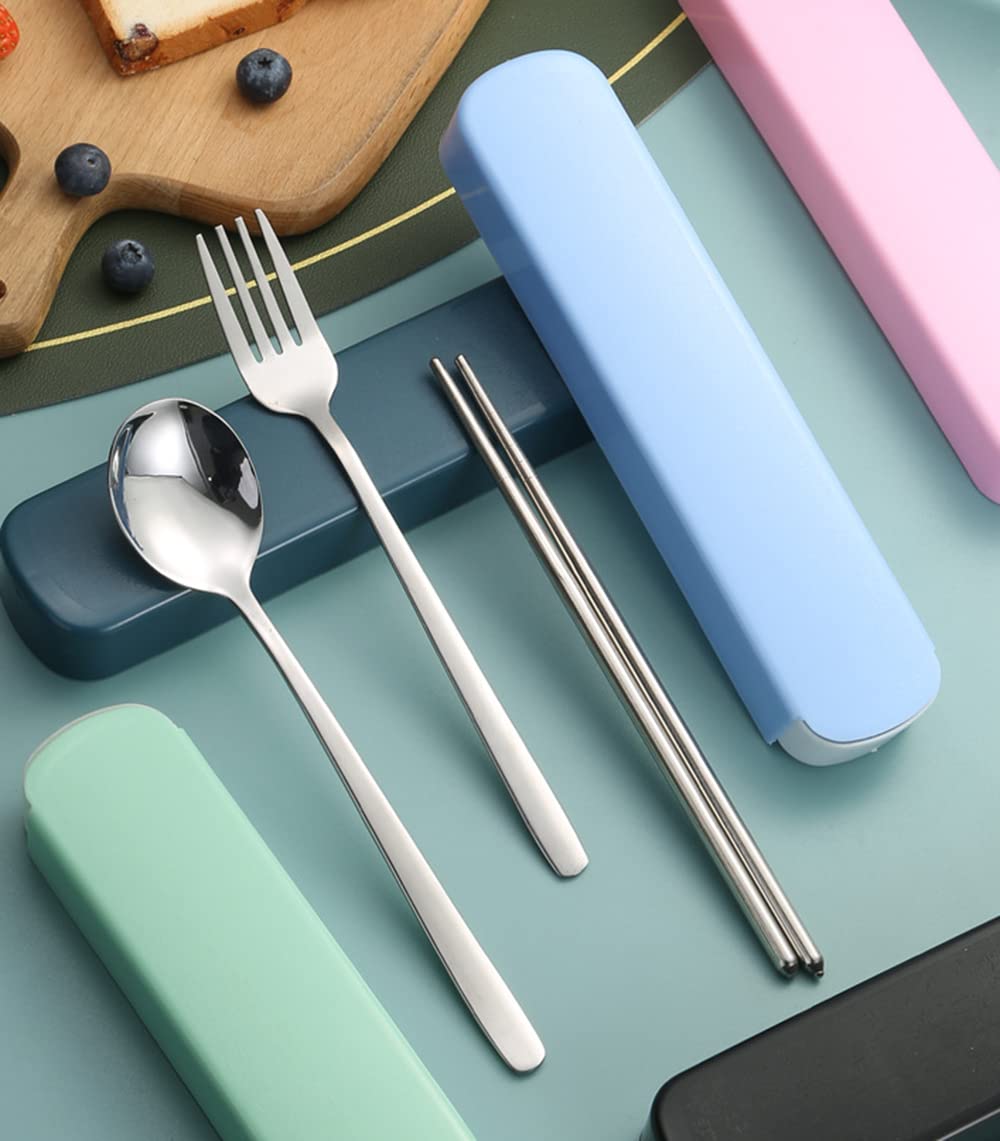 Stainless Steel Cutlery Set, Camping Cutlery Set, for Travel Camping, Picnic, Home, School, Lunch Box - Image 3