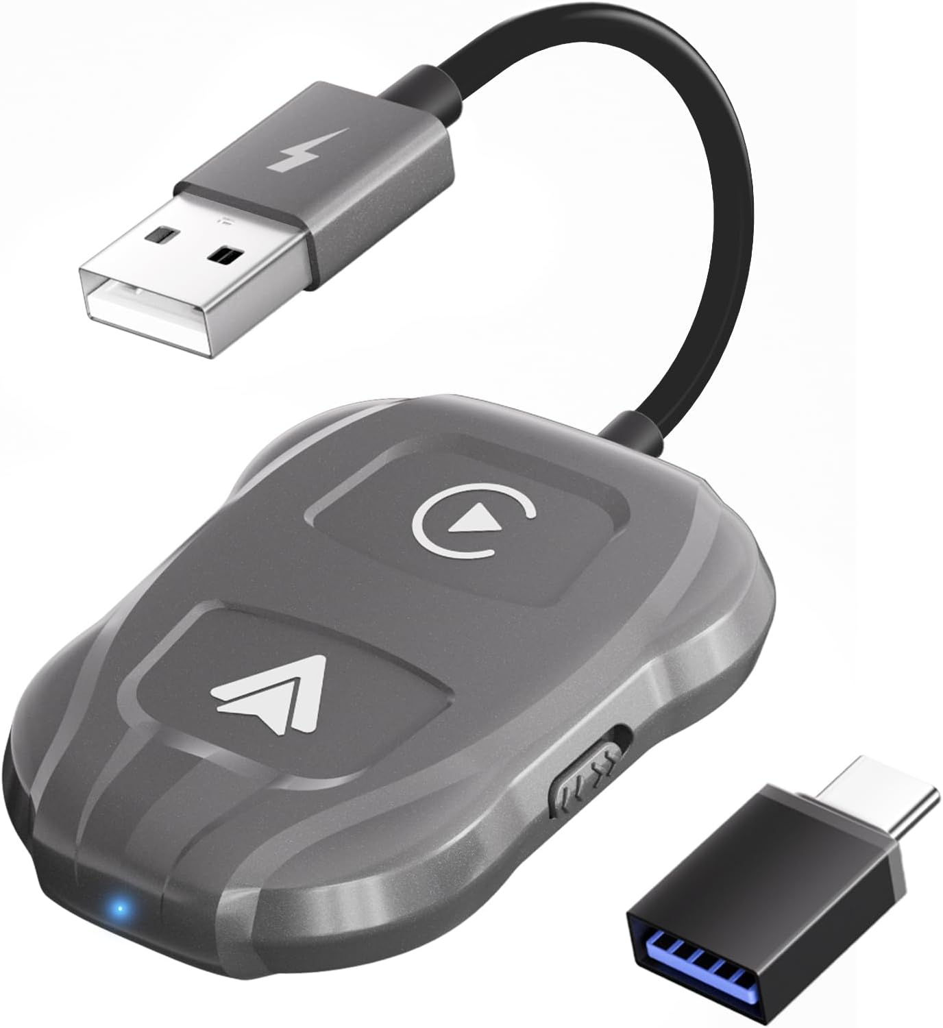 Carplay iPhone & Android Auto sans Fil Adaptateur, 2en1 Dongle sans Fil Car Play & Android