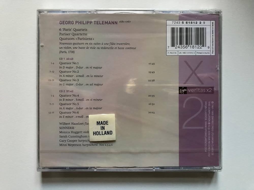 テレマン　作品目録 Amazon.co.jp: Six Paris Quartets: ミュージック