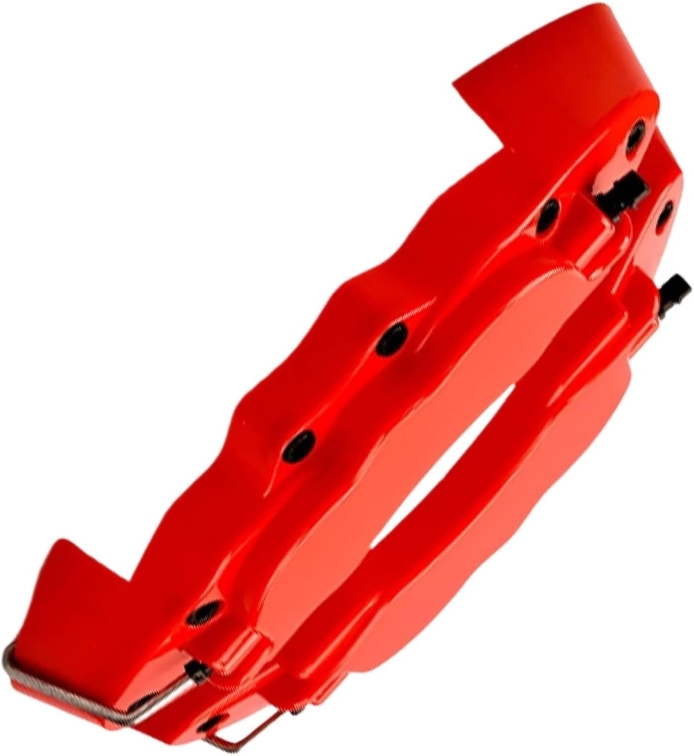 ブレーキダストシールド ユニバーサルカーレッドプラスチックブレーキキャリパーカバーフロントリアセット17 18インチホイール用装飾ア