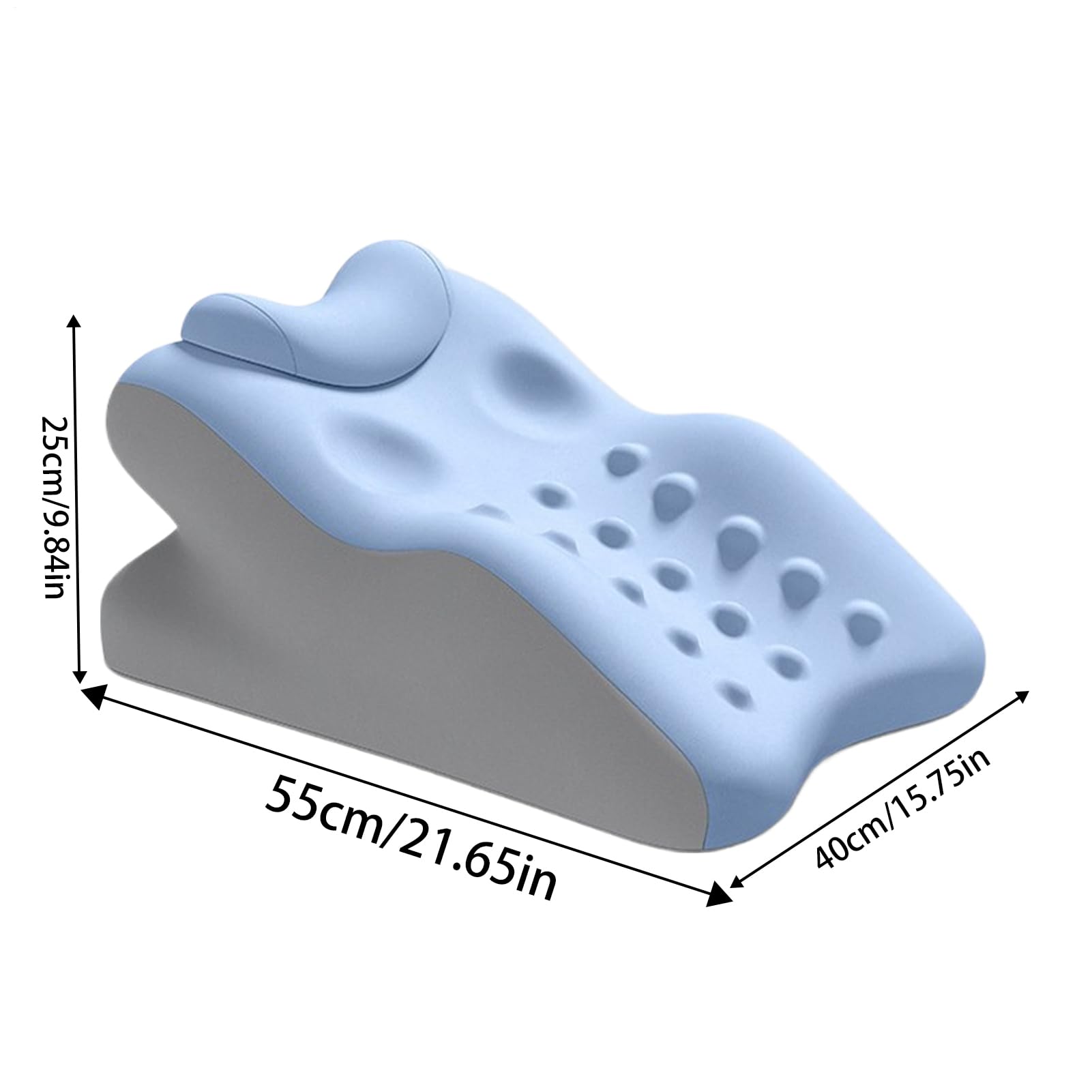 Almohada Cuña Cojín De Espuma Viscoelástica Con Soporte Para Cuello Y | Almohada Cuña Ergonómica para Dormir Adultos Lavable Cojín Espalda Relajante Lateral Sentado