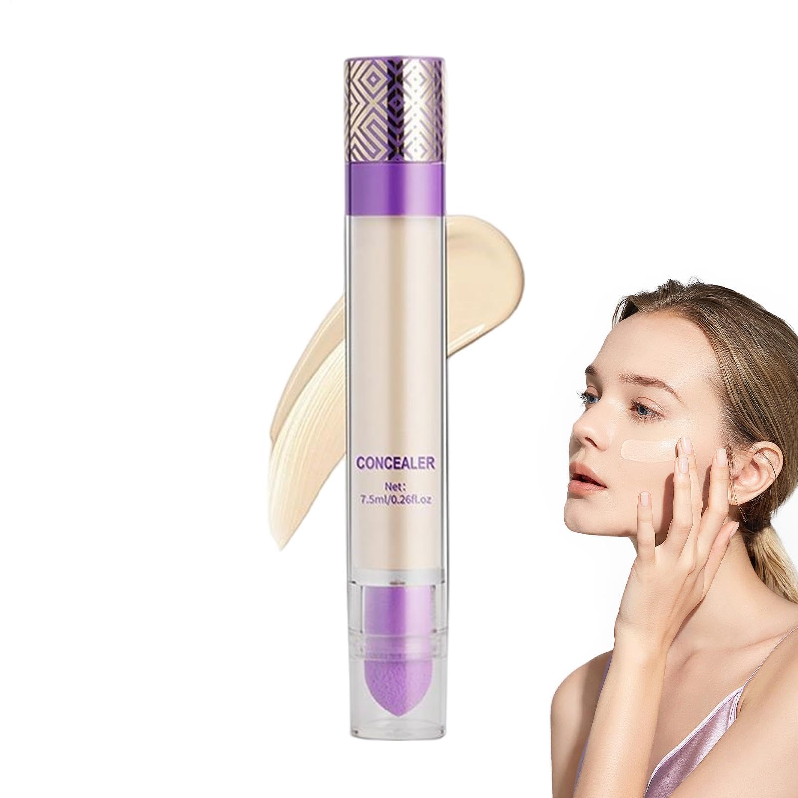Blemish Concealer Stick - Pimple Concealing Rod Scar Disguising Pen Dark spat Minimizing Applicator Redness Neutralizing Marker Under