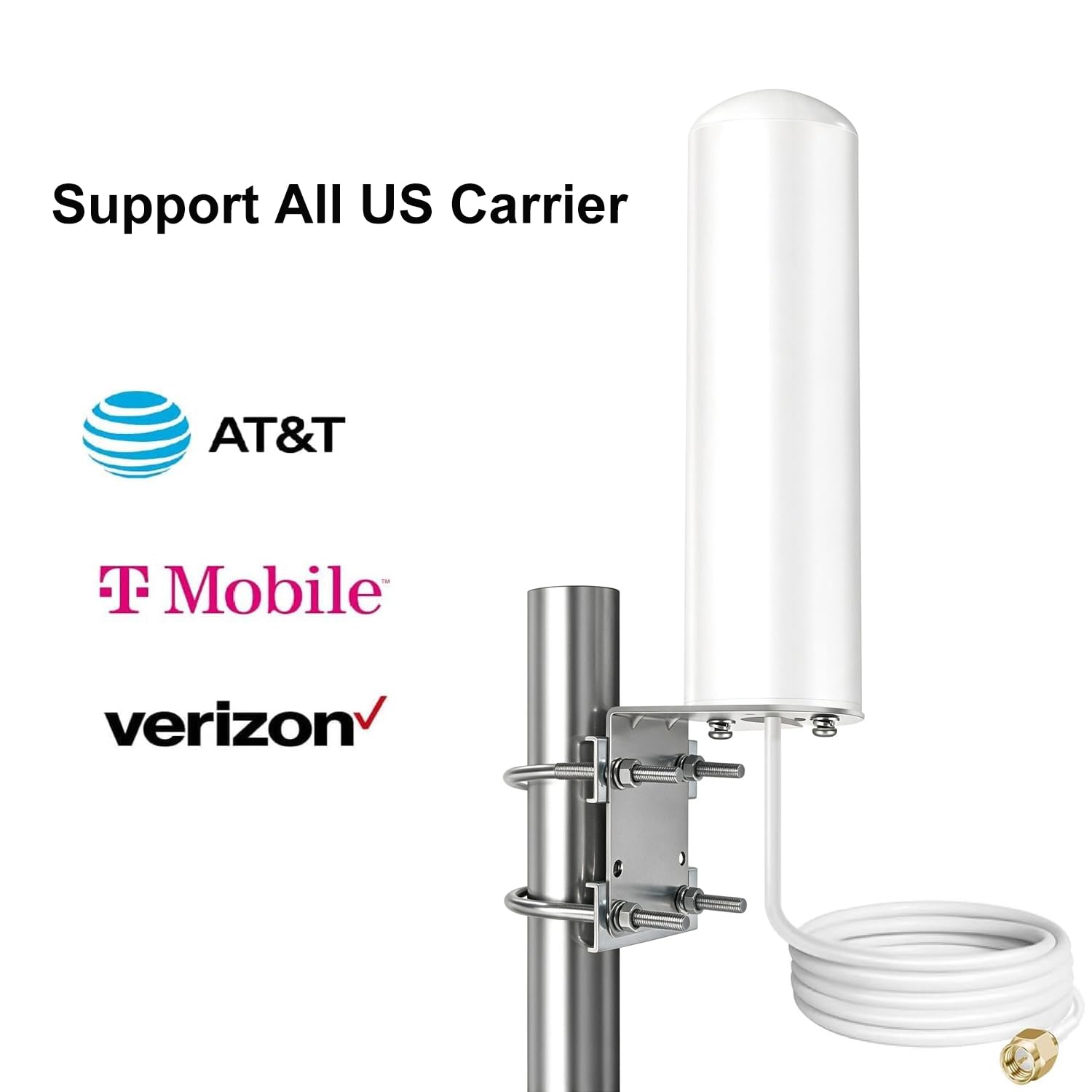 Antenne extérieure à connecteur SMA/TS9 WiFi 5G 4G LTE 10 dBi large bande à gain élevé