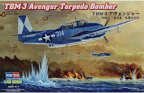 Hobbyboss 1/48 80325 TBM-3 Avenger Torpedo Bombardero Bombardero Militar Avión Conjunto Kit de Modelo de Construcción