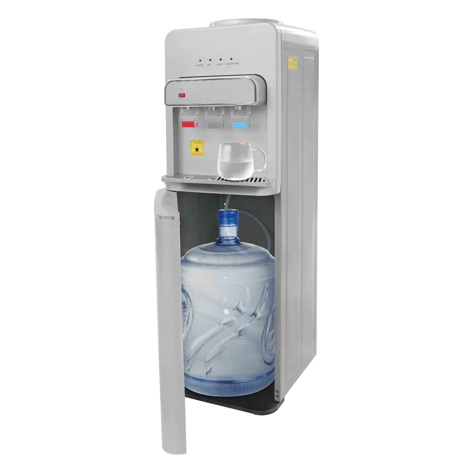 BAIODNB Bottom Loading Water Cooler Dispenser with Hot & Cold, 3 or 5 Gallon Bottle Water Dispenser,Top Loading Cooler Dispenser for Home, Kitchen,