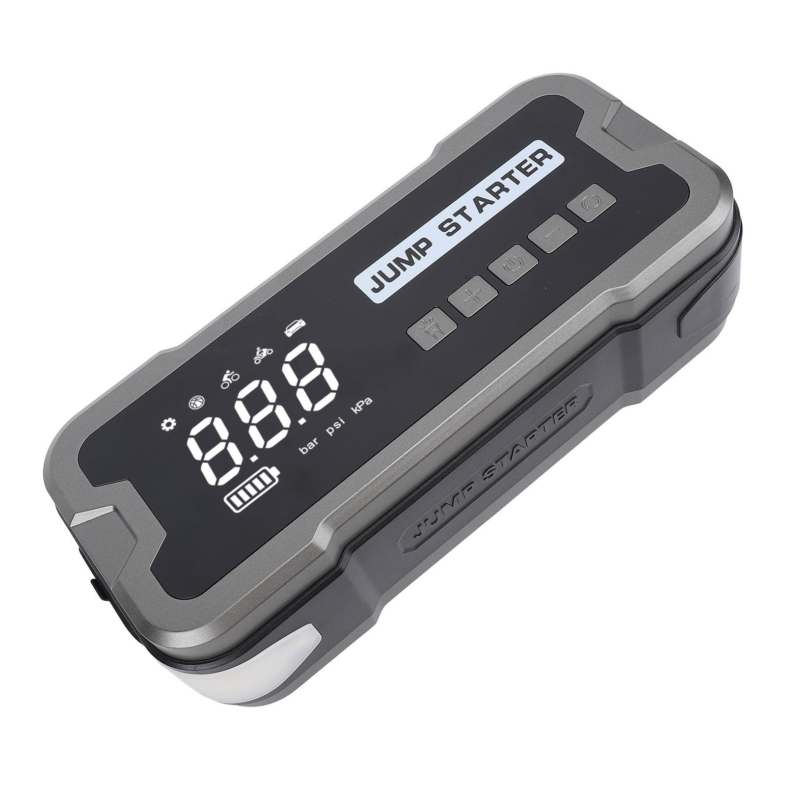 Avviatore di Emergenza per Auto, Batteria di Avviamento Portatile con Corrente di Picco 4000A 10000mAh 12V con Schermo Intelligente per Gonfiaggio Pneumatici con Luce LED per Auto a Benzina