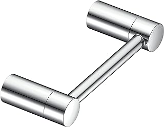 Moen Align Chrome Modern Double Post Wall Mount Pivoting Toilet Paper Holder for Easy Roll Change, YB0408CH
