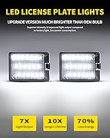 Vista 2 de Luces LED para matrícula, conjunto de lámpara blanco brillante, reemplazo compatible con Dodge Durango 2014, 2015, 2016, 2017, 2018, 2019, 2020
