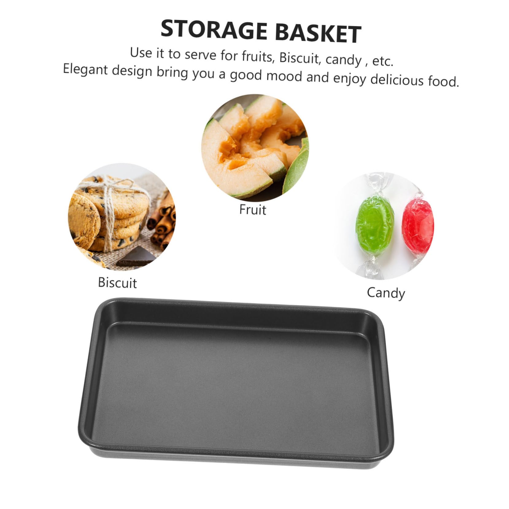 Cabilock Non Stick Baking Pan Rectangle Baking Tray for Cookies Cakes More Bakeware Tool Easy to Clean for Oven Use