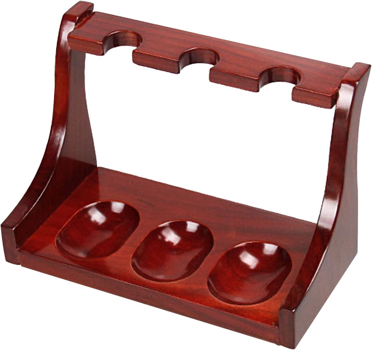 Wooden Pipe Stand, Tobacco Pipe Display Rack, Smoking Pipe Holder for 3 Pipes, Wooden Beautifully Pipe Rack for Men's Gifts